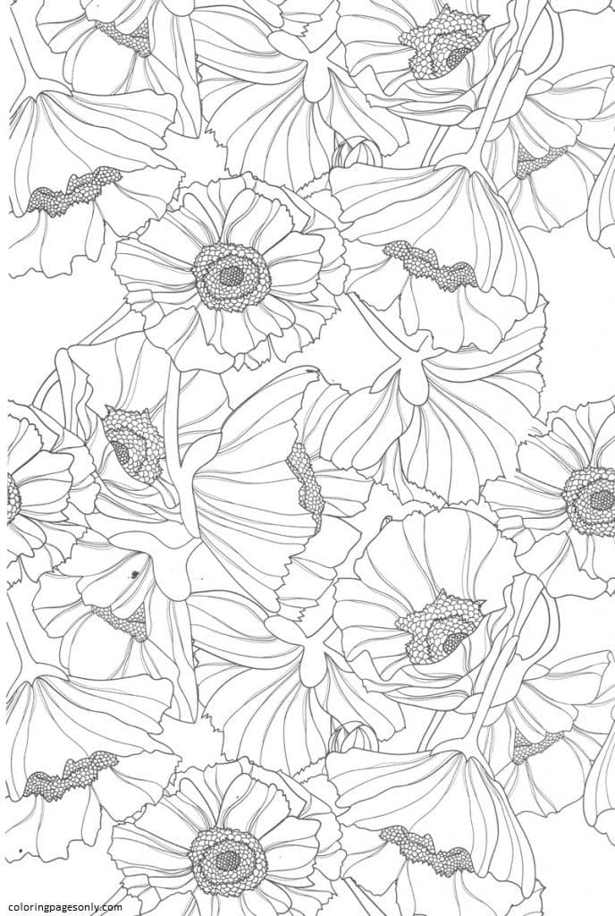 Flower 1 Coloring Page