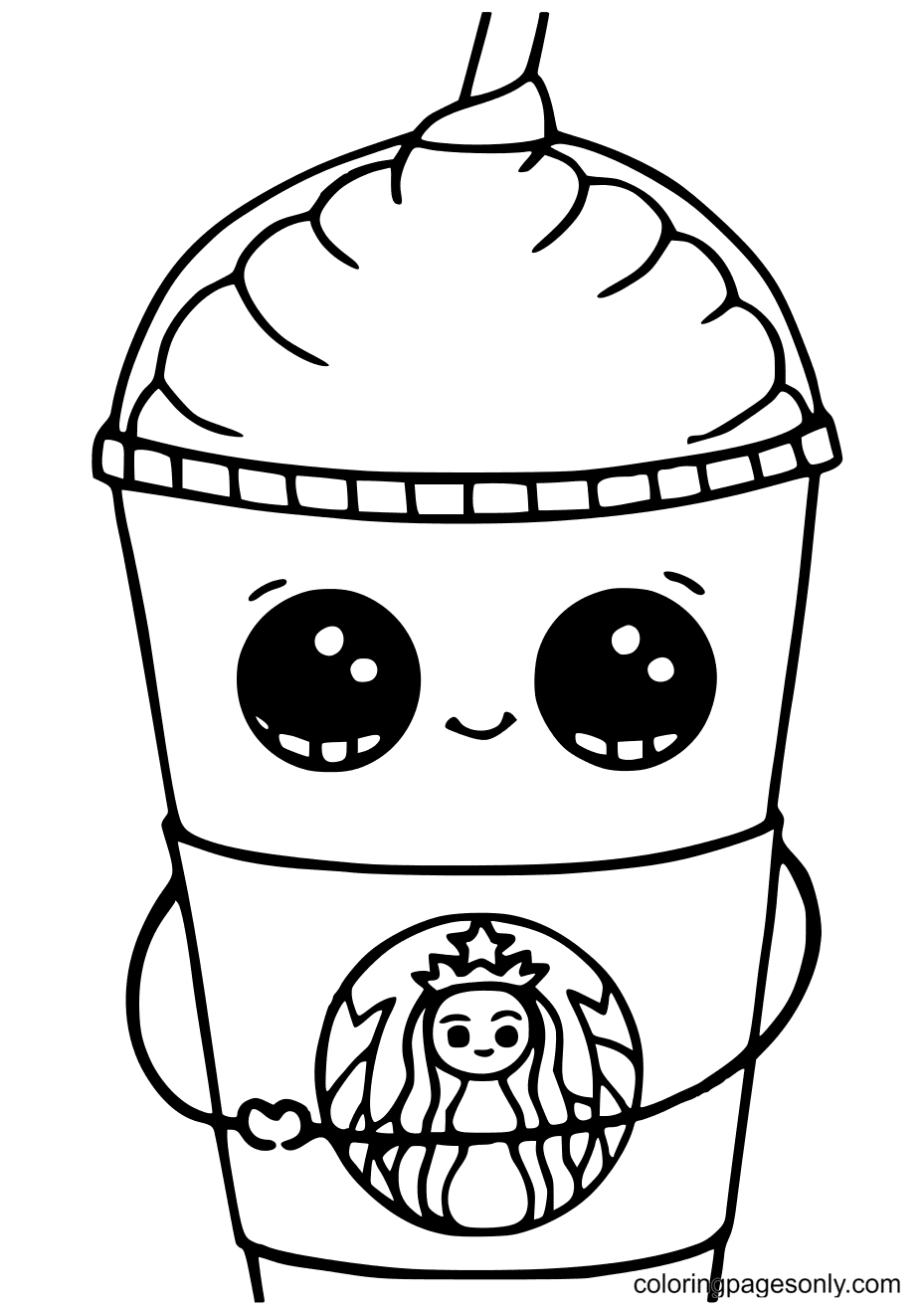 Frappuccino Starbucks Malvorlage Kostenlose Malvorlagen Zum Ausdrucken