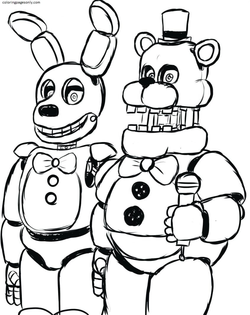Five Nights At Freddy s Coloring Pages Coloring Pages For Kids And Adults