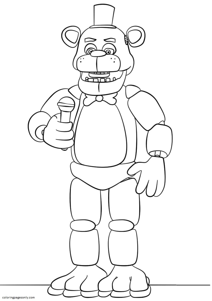Freddy Fazbear Coloring Pages