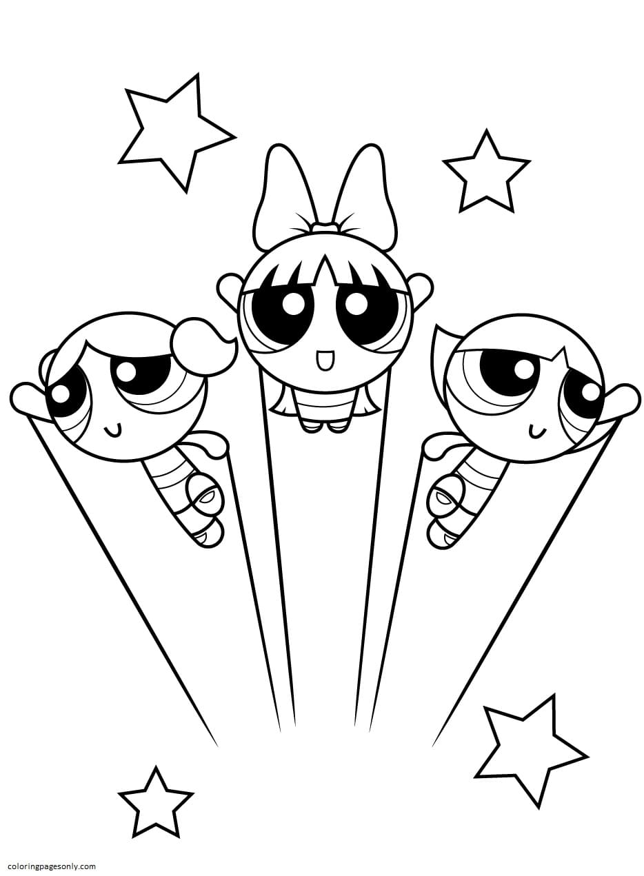 Free Powerpuff Girls 2 Coloring Page