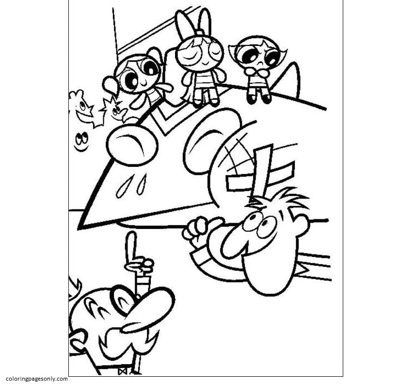 Free Printable Powerpuff Girls 5 Coloring Pages