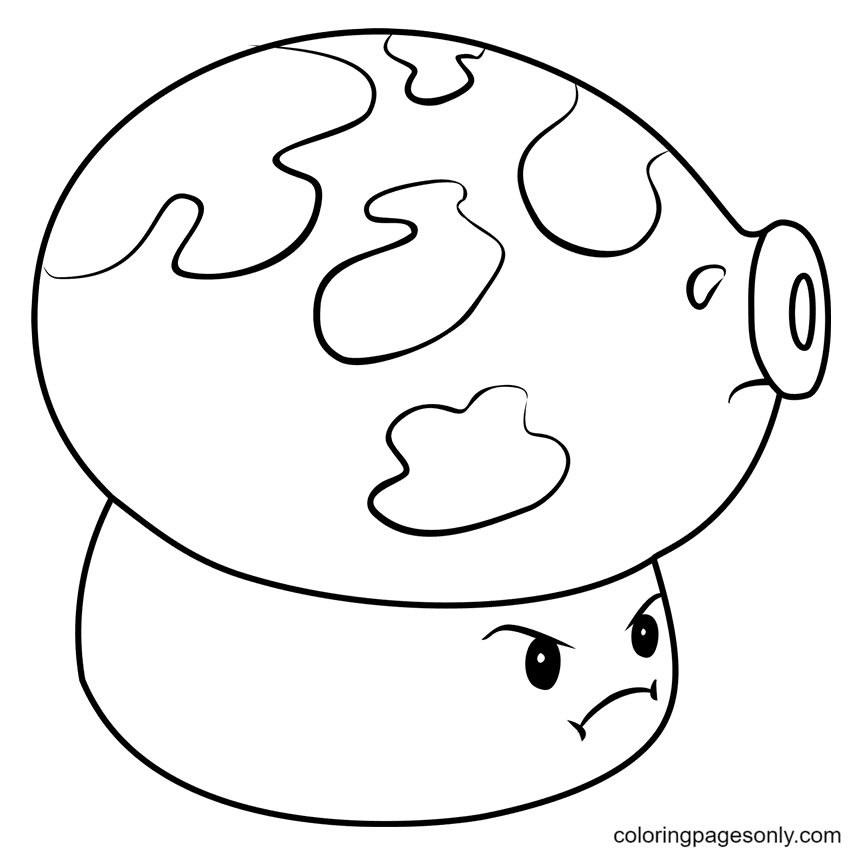 Fume-shroom Coloring Pages