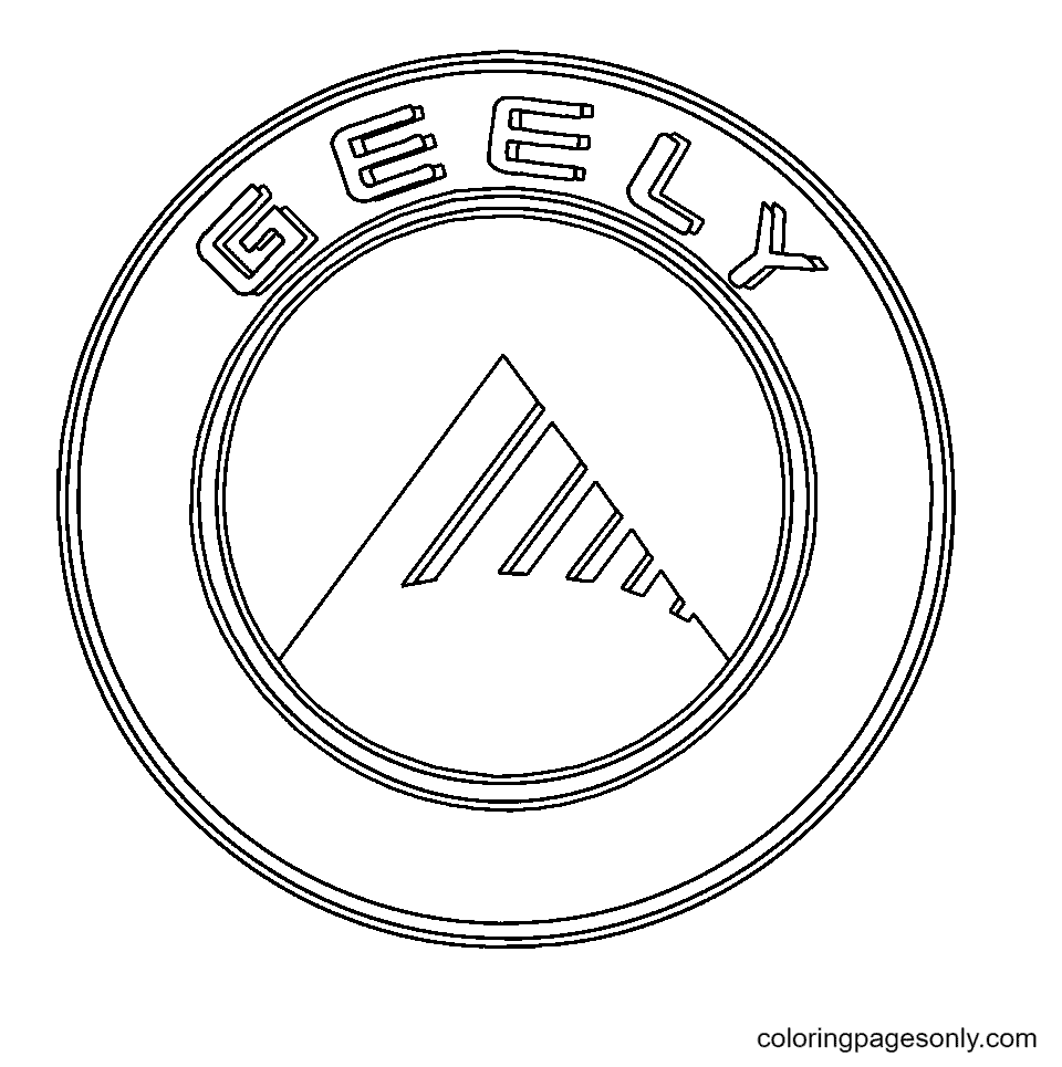 Логотип Geely из логотипа автомобиля