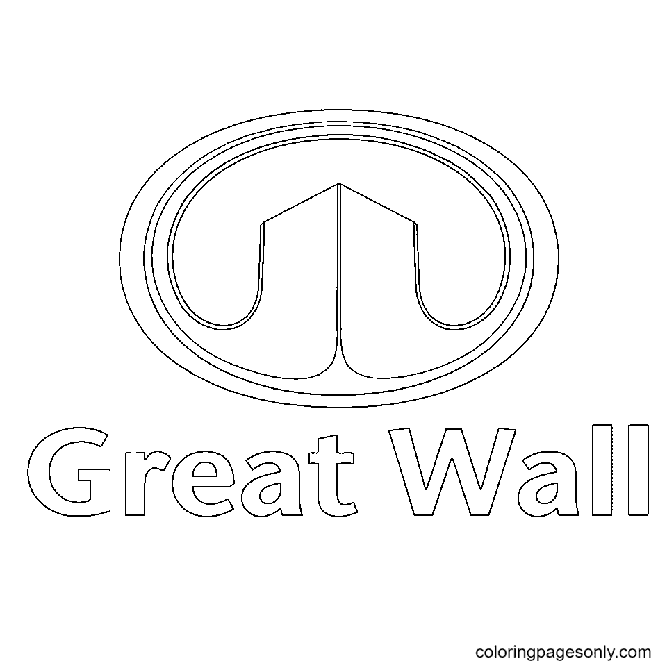 Great Wall Logo Coloring Pages