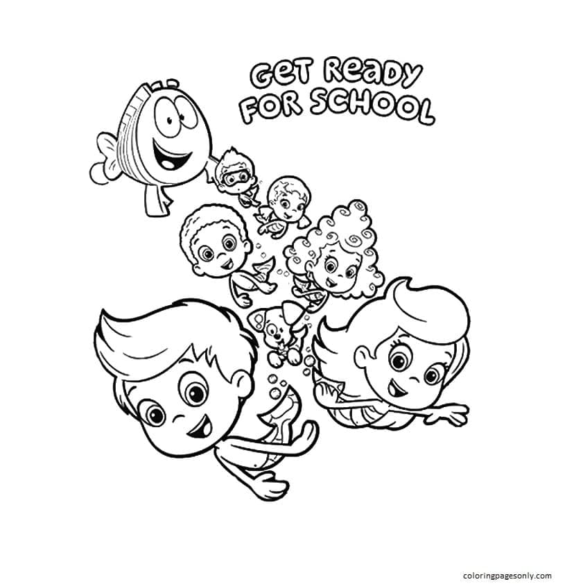 Guppies Gang getting Ready for School from Bubble Guppies