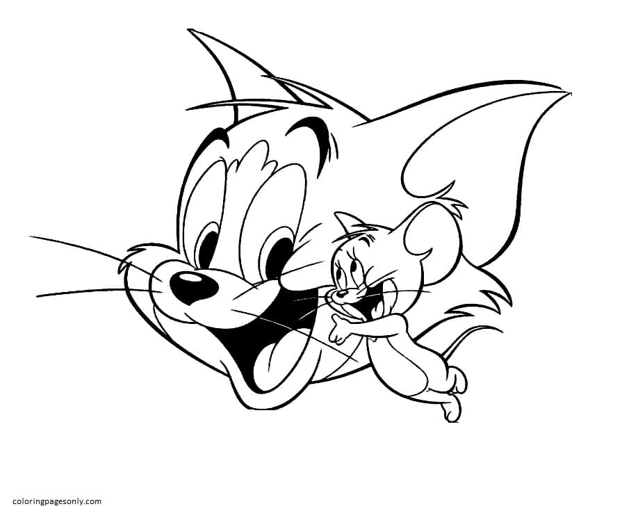 Gelukkige Tom en Jerry van Tom en Jerry