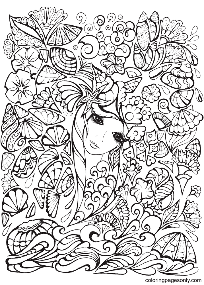 Hard Girl Coloring Page