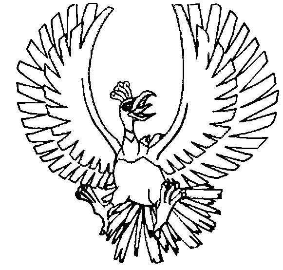 Ho-Oh Coloring Page