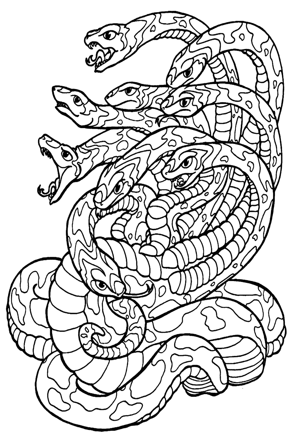 Hydra Coloring Page Coloring Page