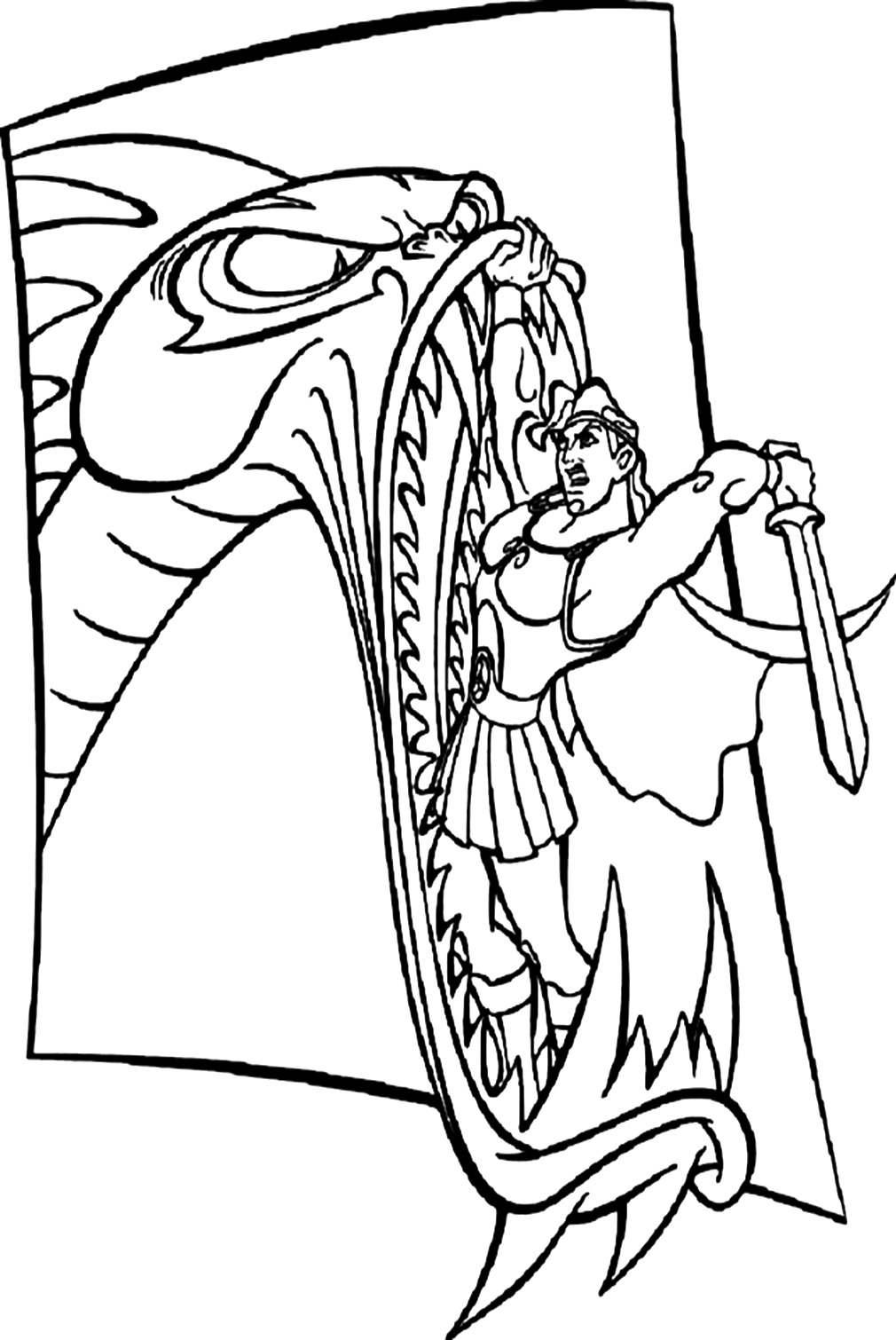 Hydra Coloring Sheet Coloring Pages