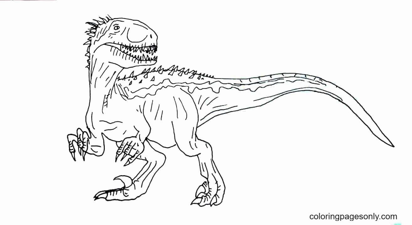 Indominus Rex Coloring Page