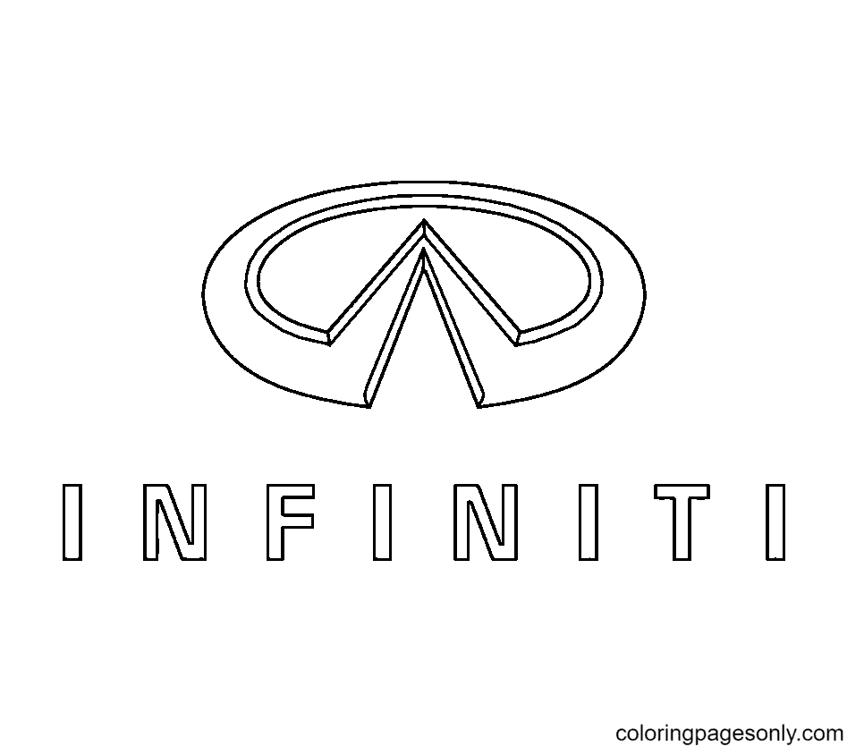 Infiniti Logo Coloring Page