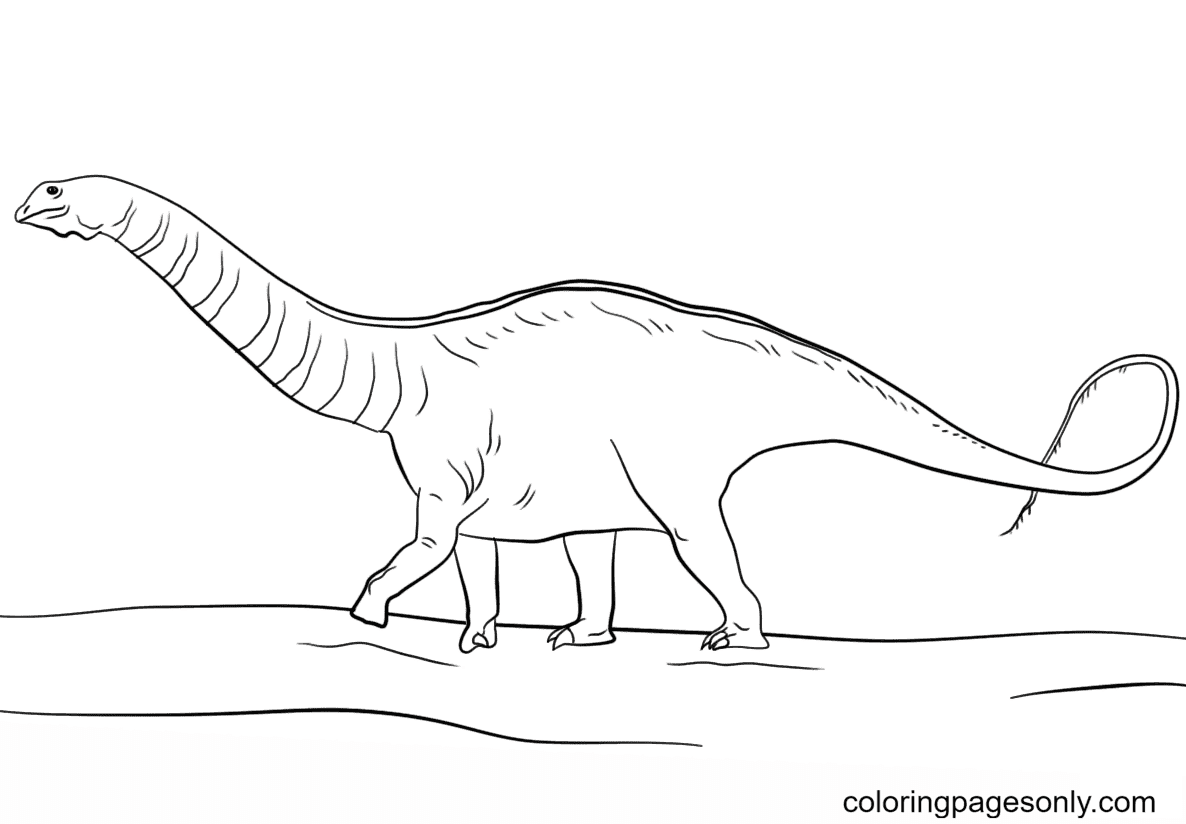 Coloriage Jurassic Park Apatosaurus