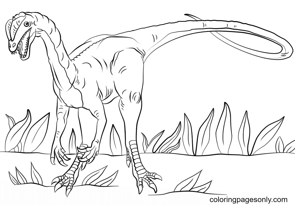 Impresión de Dilophosaurus de Jurassic Park de Jurassic World
