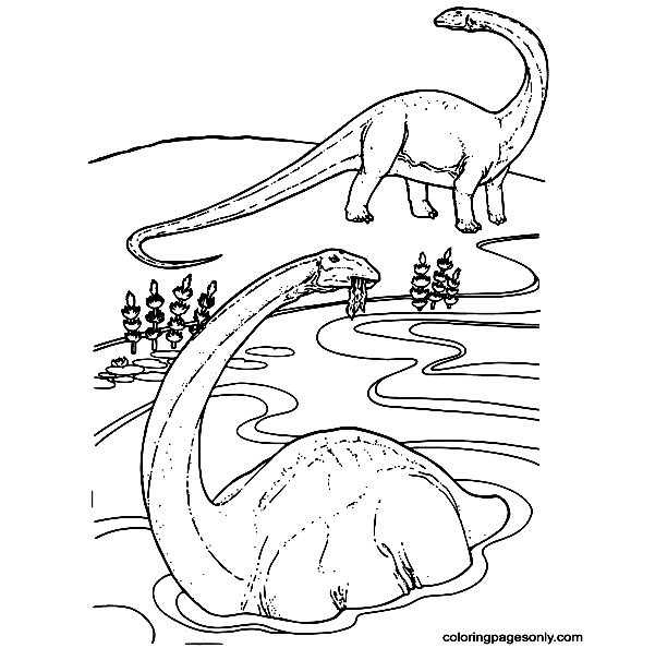 Jurassic World Apatosaurus Coloring Pages