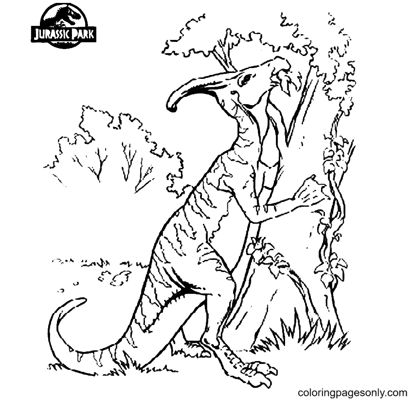 Jurassic World Blue Coloring Page