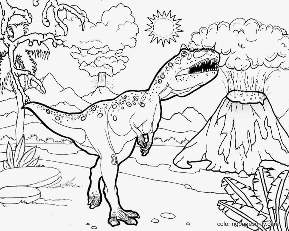 Jurassic World T Rex Coloring Pages - Free Printable Coloring Pages