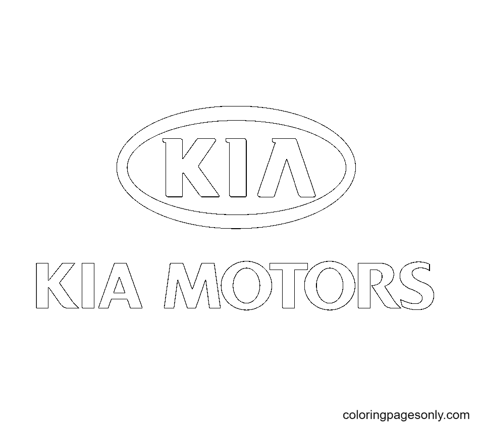 Kia Logo Coloring Pages  Free Printable Coloring Pages