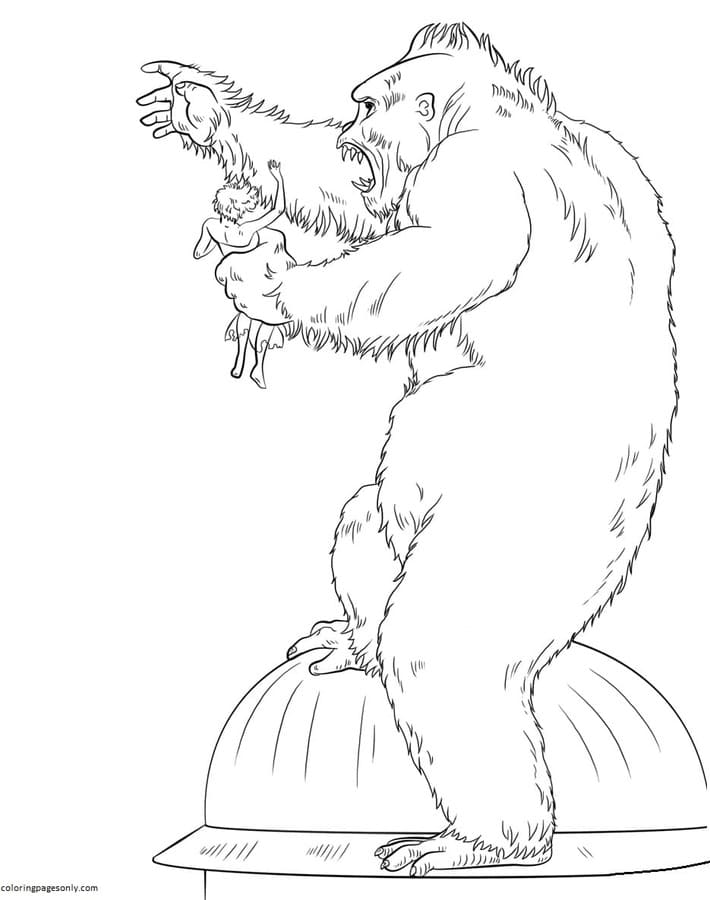 King Kong 2 Coloring Pages