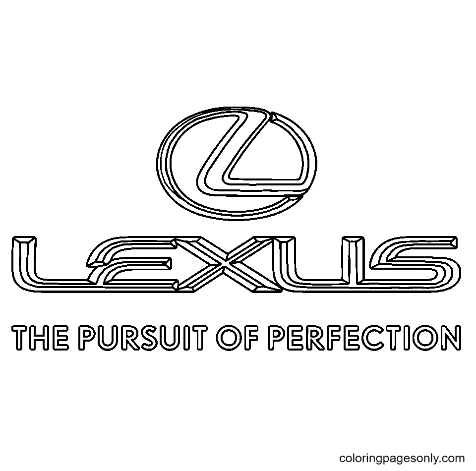Coloriage Logo Lexus