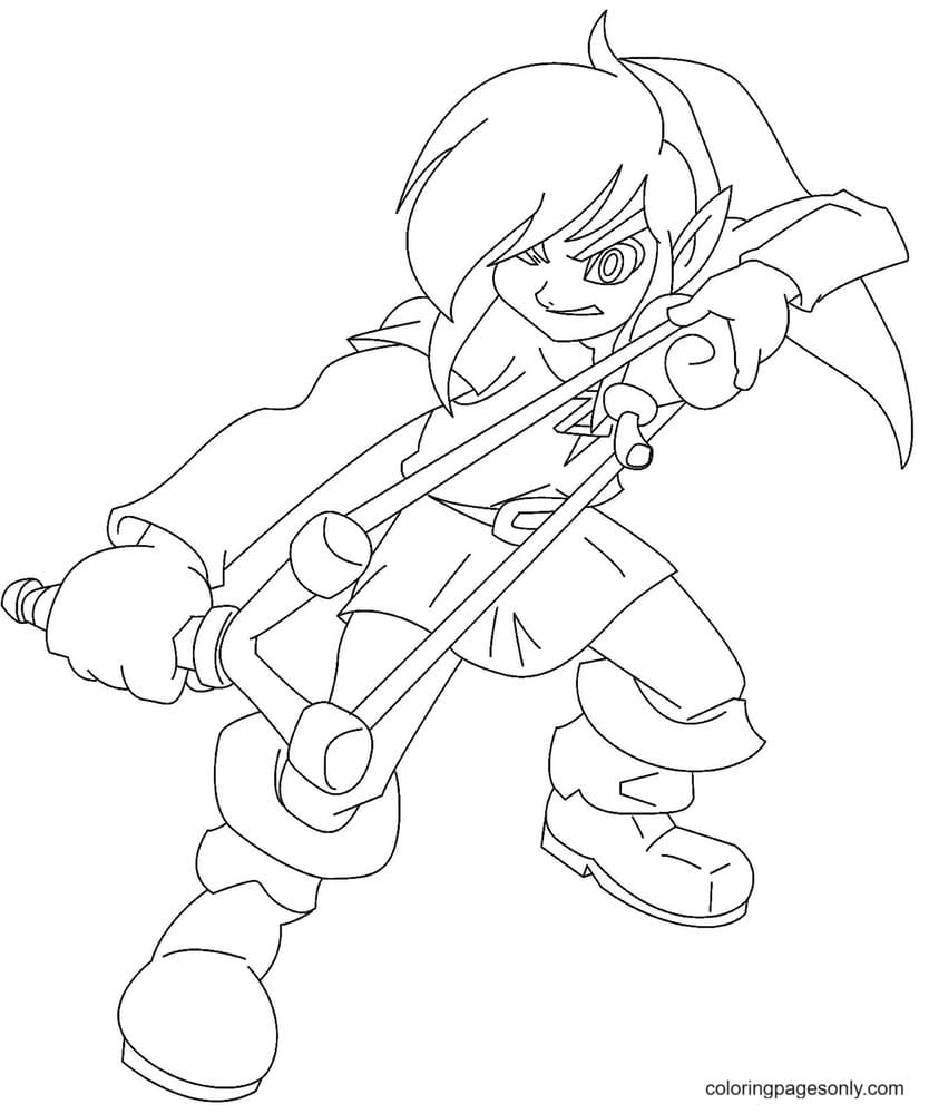 Link Character Coloring Pages