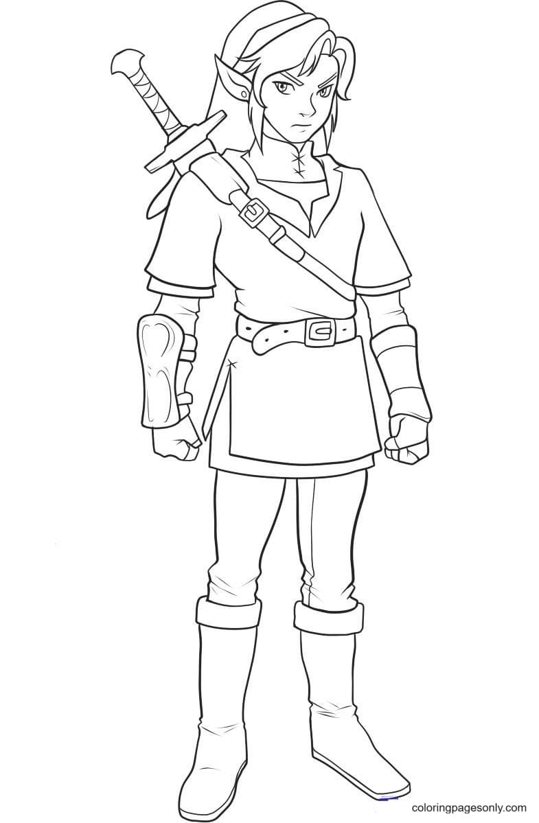 Link Legend Of Zelda Coloring Pages Zelda Coloring Pages Coloring Pages For Kids And Adults