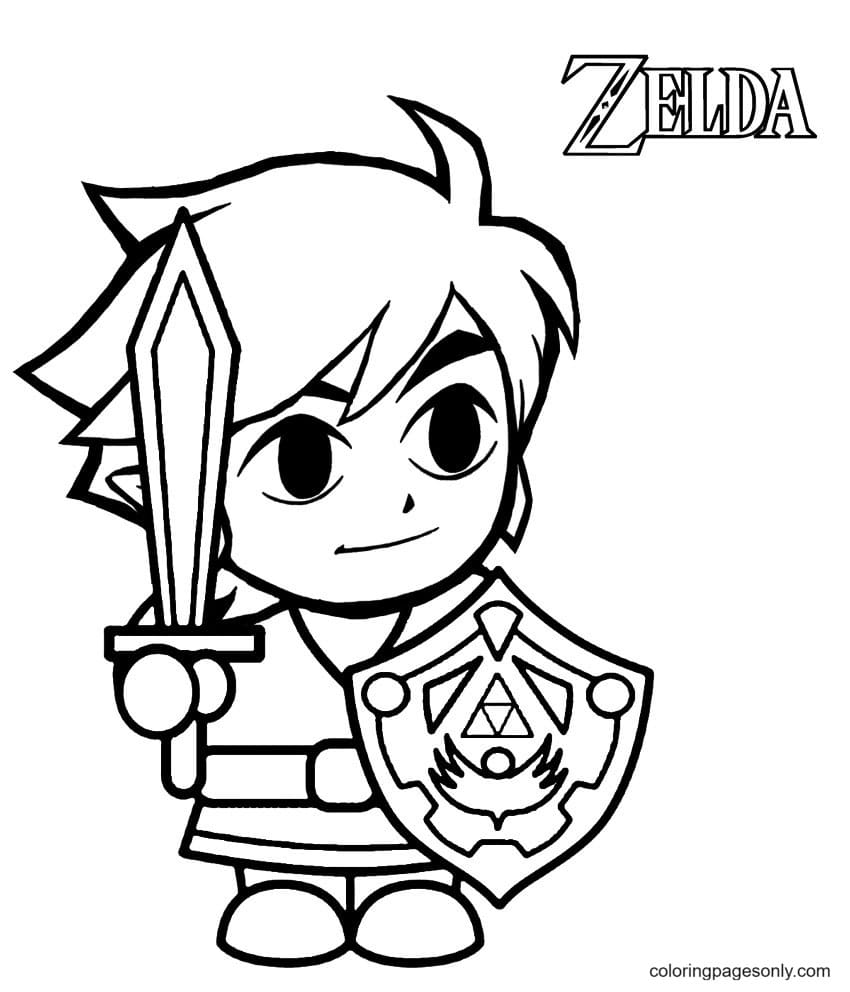 Link Skyward Sword Coloring Pages Zelda Coloring Pages Coloring Pages For Kids And Adults