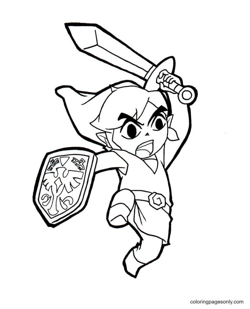 link and zelda coloring pages zelda coloring pages coloring pages for kids and adults