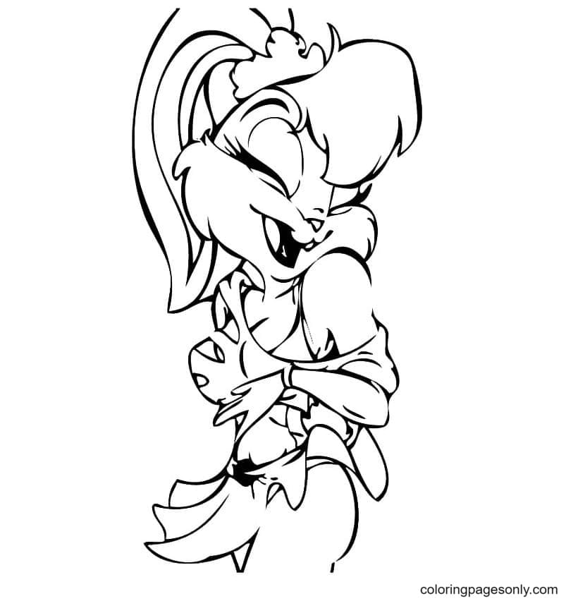 Lola Bunny Looney Tunes Kleurplaat
