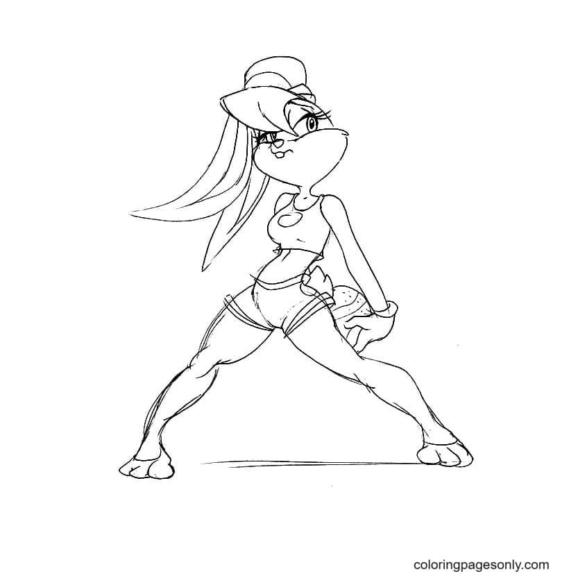 Lola Bunny is Attractive Coloring Pages