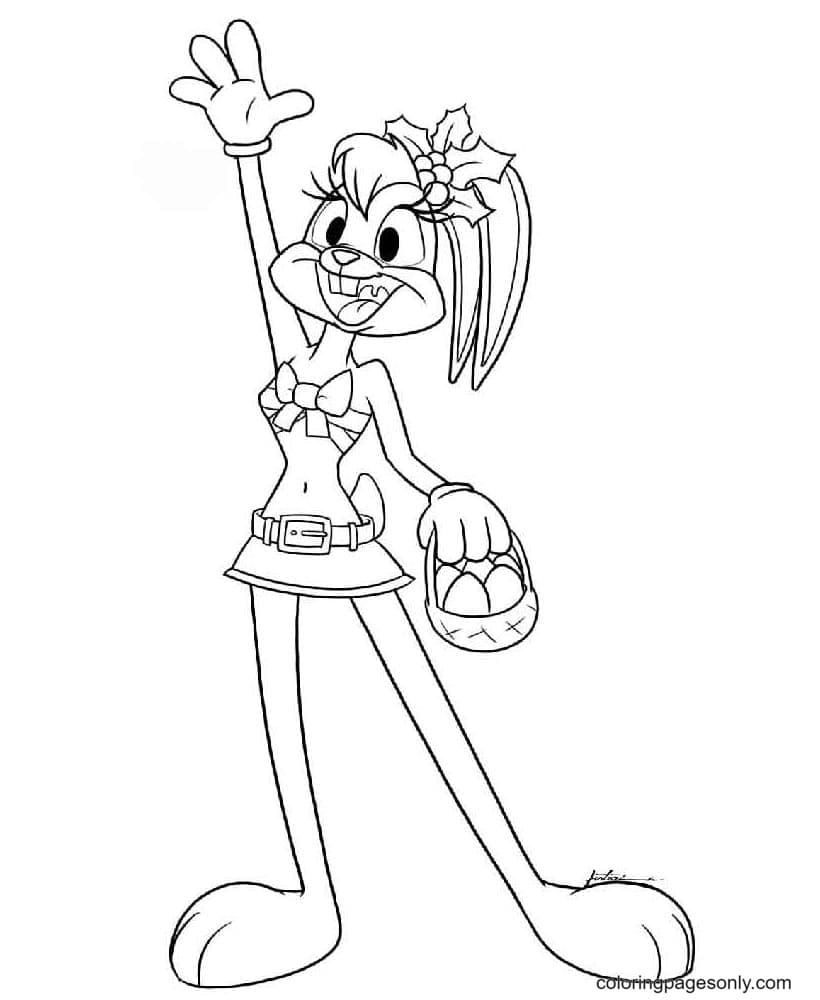 Lola Saying Hello Coloring Pages