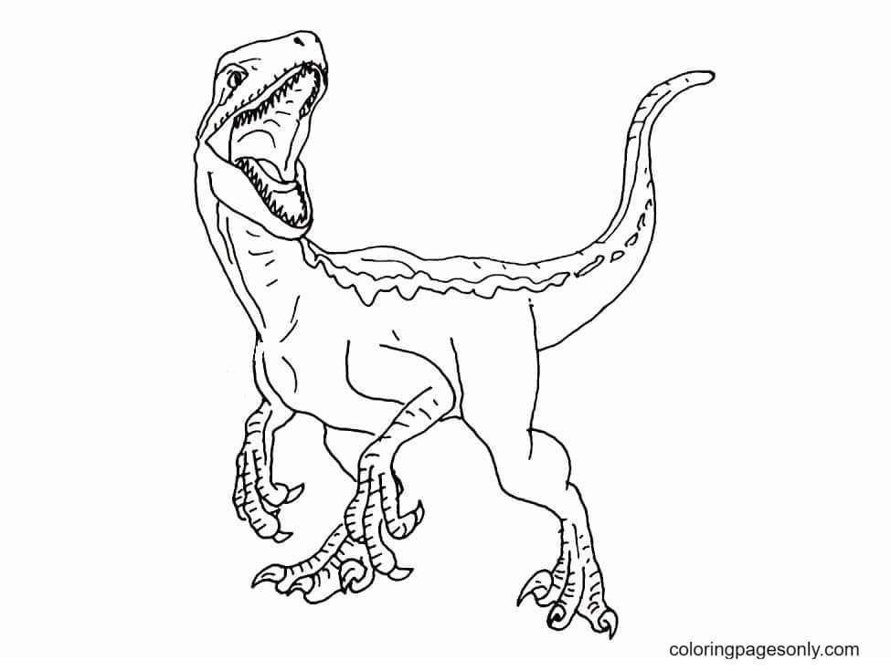Lindo desenho de Indominus Rex para colorir