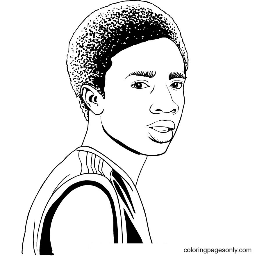 Lucas From Stranger Things Coloring Page