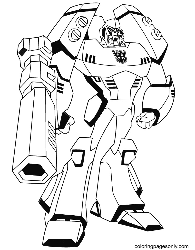 Megatron Free Transformers Games Coloring Pages