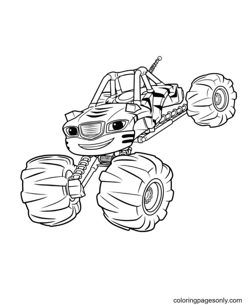 Two Monster Truck Coloring Pages - Free Printable Coloring Pages