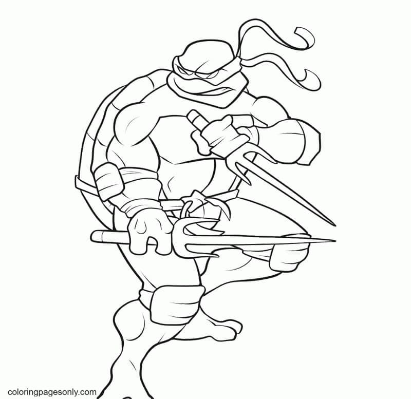 Mutant Ninja Turtles Coloring Page