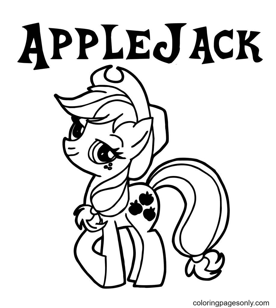 my little pony coloring pages filly applejack
