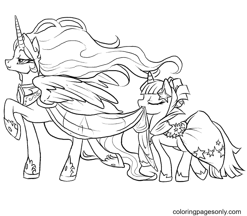 My Little Pony Friendship Is Magic Printable Coloring Page
