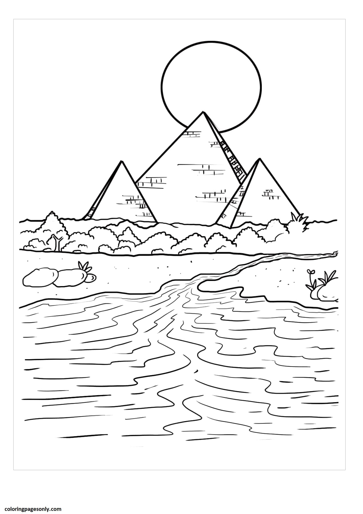Nile River Coloring Page