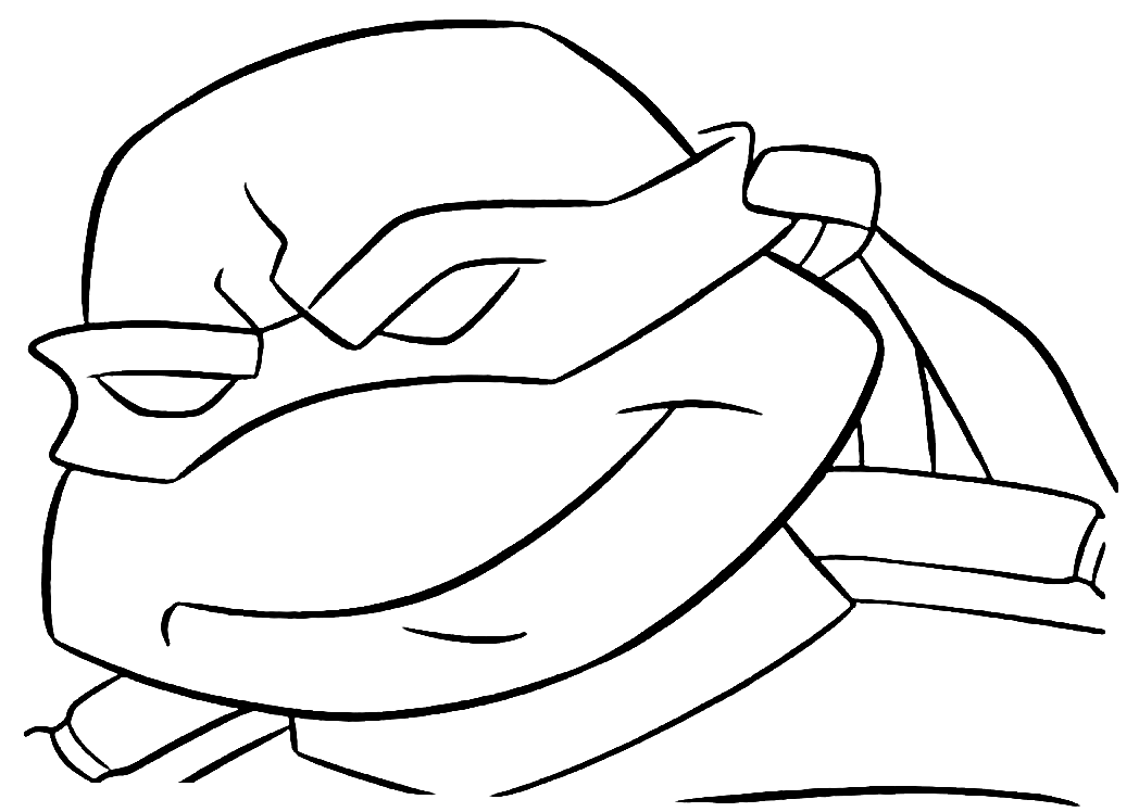 ninja turtles face coloring pages