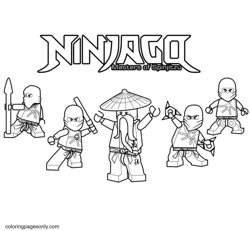 Ninjago Green Ninja Coloring Page