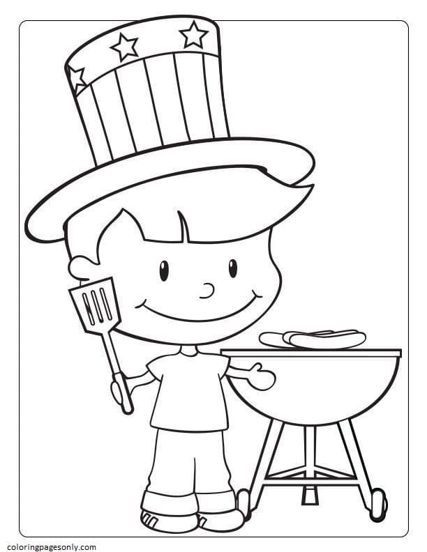 Patriotic July Coloring Pages
