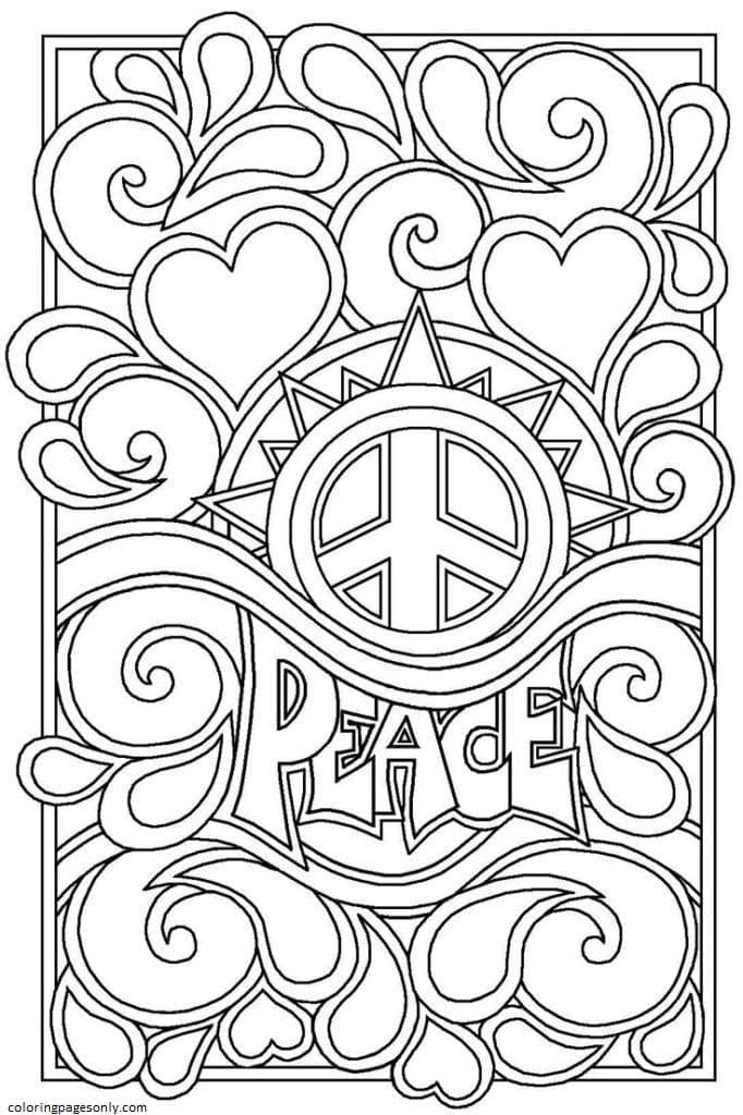 peace coloring pages teenage coloring pages coloring pages for kids and adults