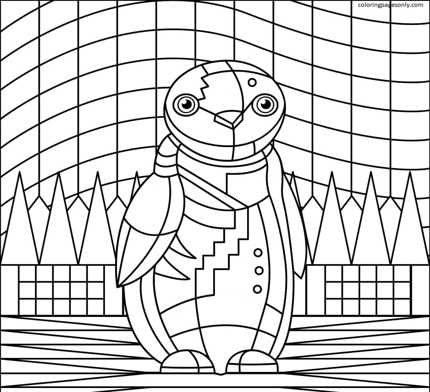 Penguin Coloring Pages