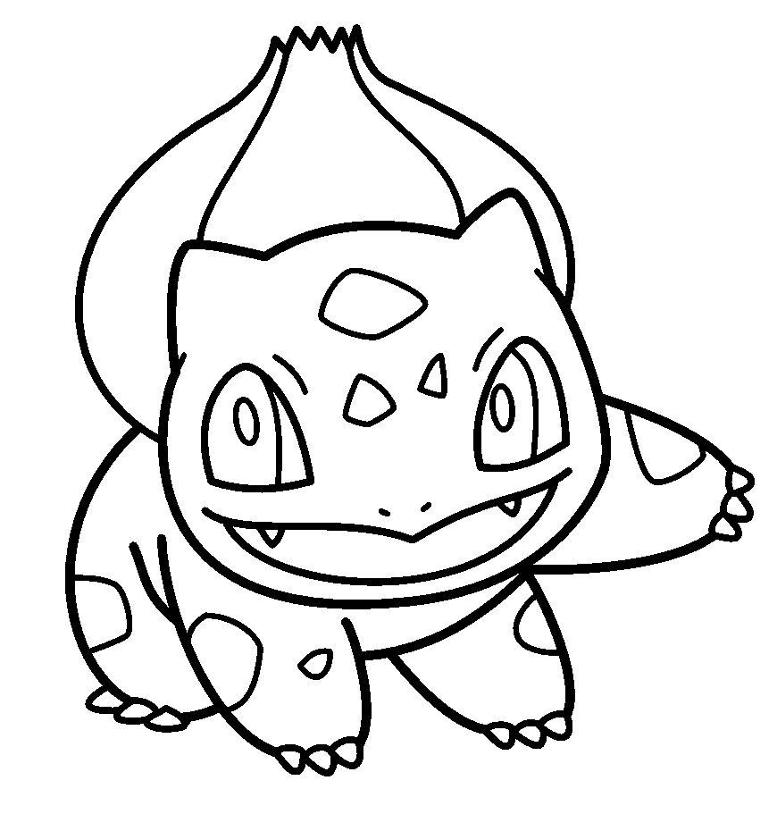 Desenho de Pokémon Bulbasaur para colorir