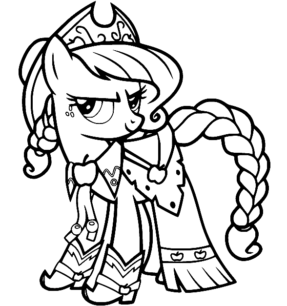Pony Applejack Coloring Pages