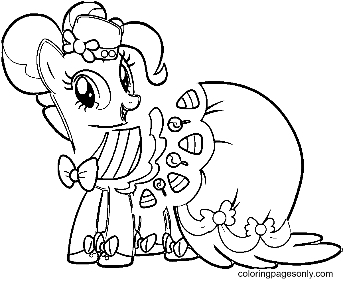 Pony Pinkie Pie Coloring Pages - Pinkie Pie Coloring Pages - Coloring