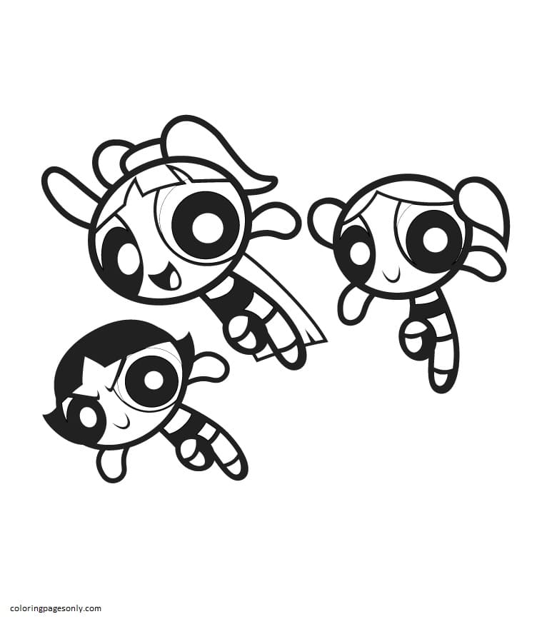 PowerPuffGirls 3 Coloring Pages