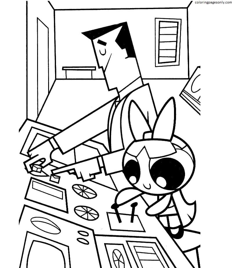 Powerpuff Girls 4 Coloring Page